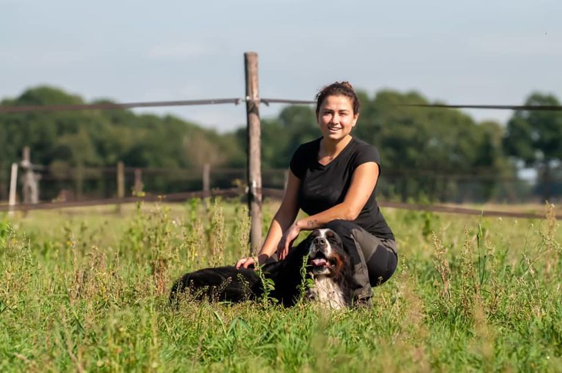 Bregje met hond