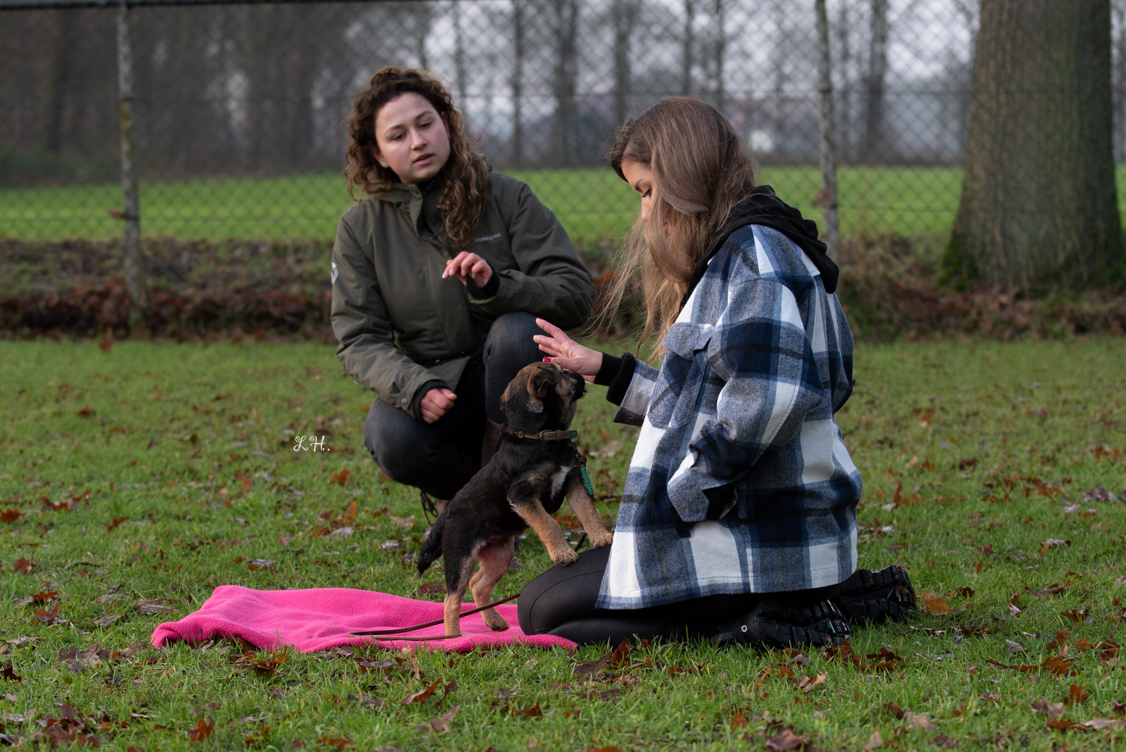Bregje met hond